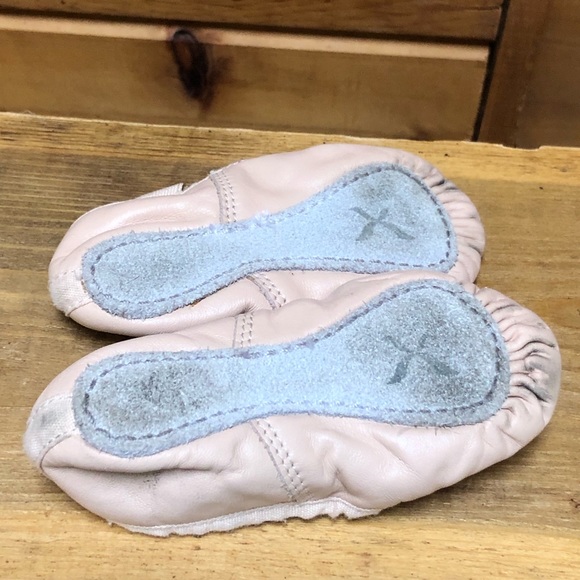 Capezio leather baby ballet pink Size 7 M - Picture 7 of 10